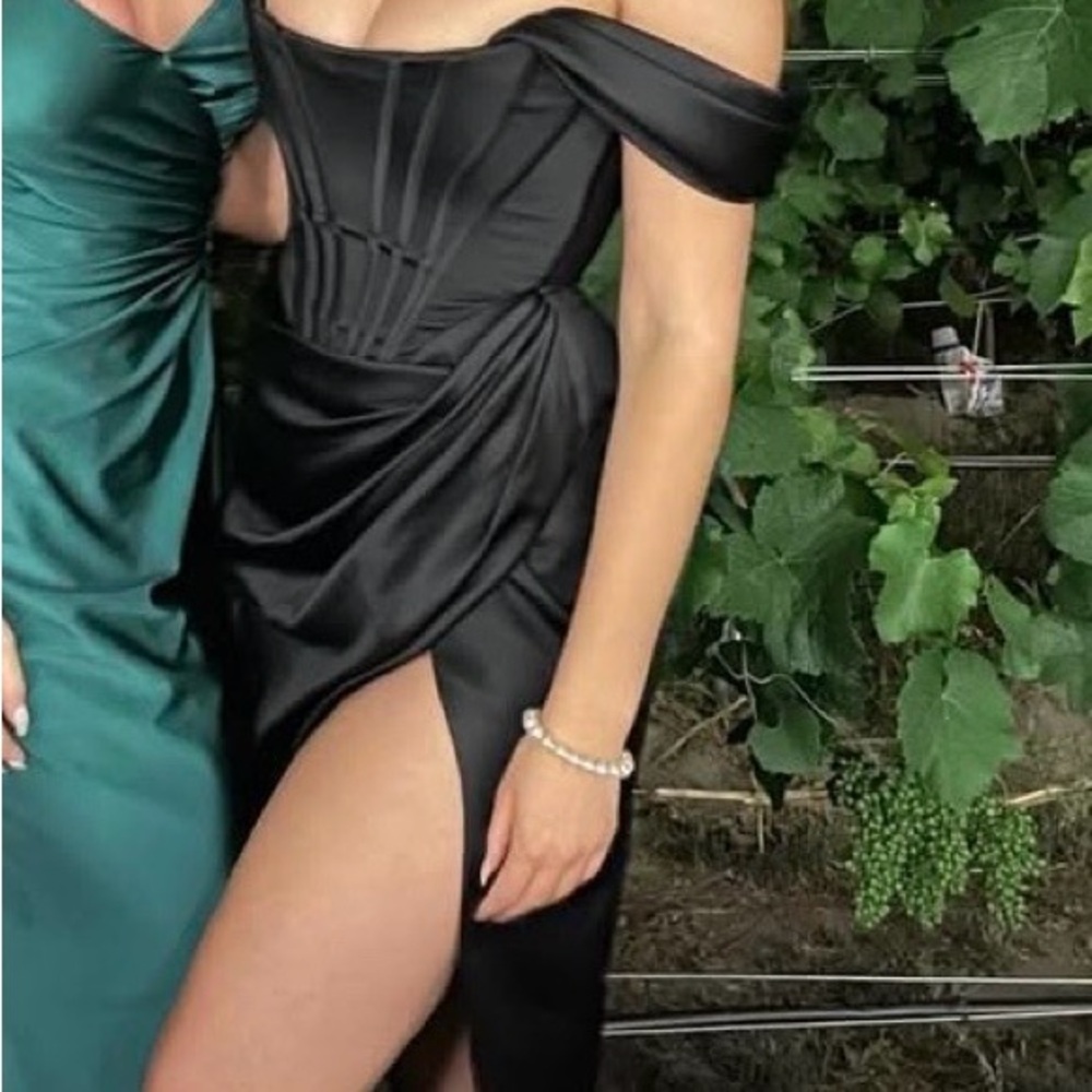 Elegant Black Off-Shoulder Dress